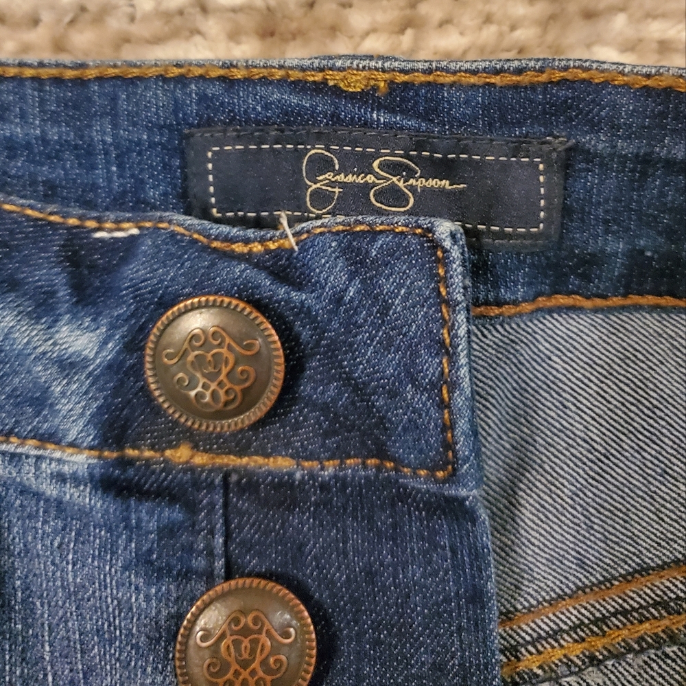 Jessica Simpson Vintage High Waisted Jean Shorts - Picture 8 of 8